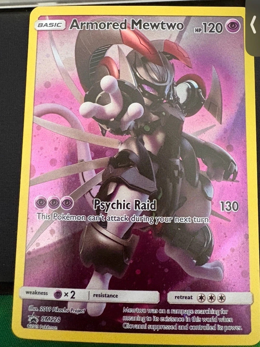 Pokémon Armored Mewtwo Trading Card